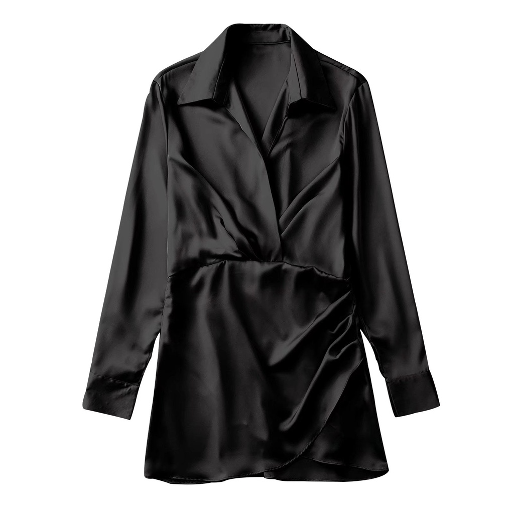Đầm Lụa satin Ôm Eo Phong Cách Âu Mỹ Thời Trang zara Mới Cho Nữ 2950331 620