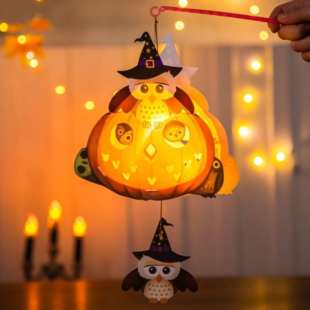 Aubrey Lồng Đèn Hình Bí Ngô halloween Phát Sáng diy