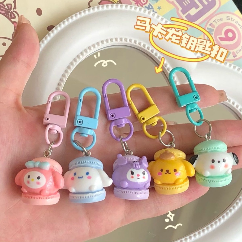 Dễ Thương Móc Khóa Hình Bánh macaron Đáng Yêu