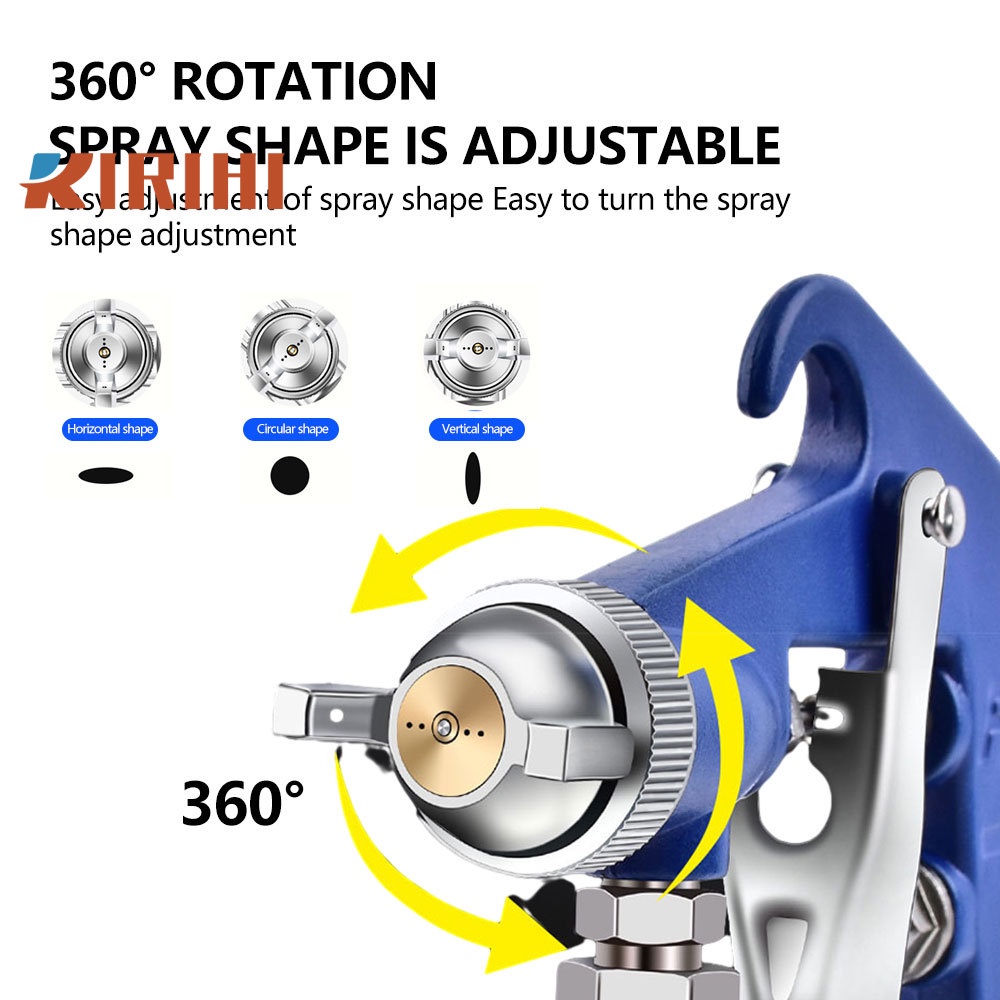 RIRIHI Súng Phun Sơn Chuyên Nghiệp 1.4mm 1.7mm 2.5mm 400cc