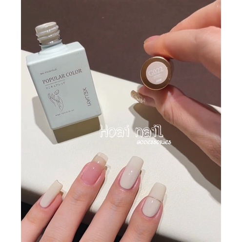 Sơn gel hot màu trắng sữa be Xeijayi 022 -hoainail88