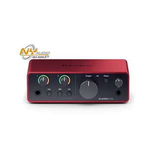 Sound Card Thu âm Focusrite Scarlett Solo Gen 4th | Audio Interface thế hệ mới