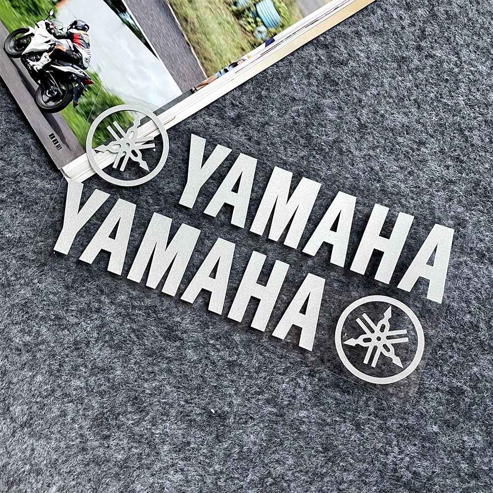 Miếng Dán logo yamaha Phản Quang Trang Trí Kính Chắn Gió Trước Thân Xe Mô Tô