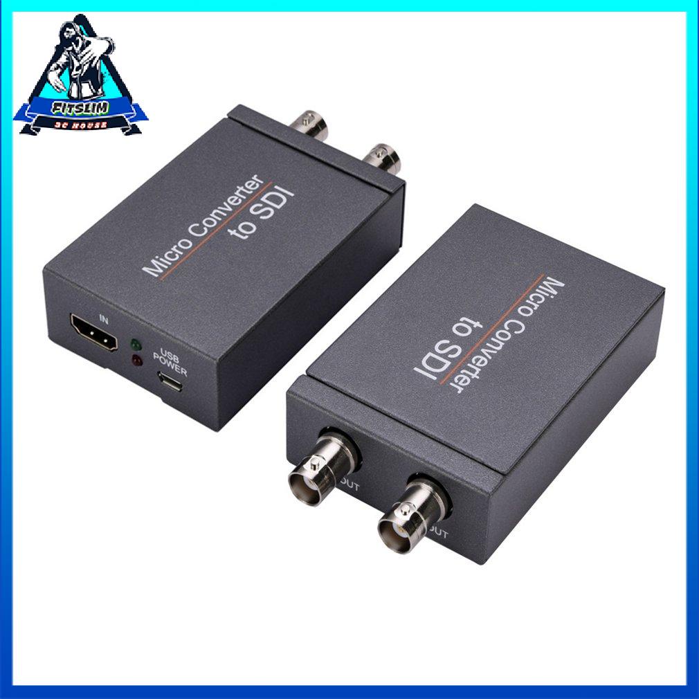 Micro Hdmi-Compatiable To Sdi Converter With Power 1080P Video Audio Splitter