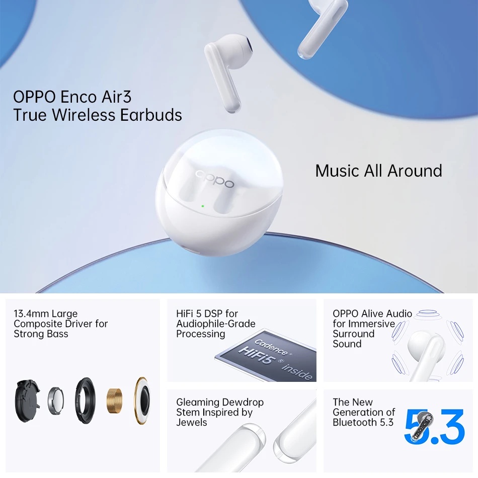 Mới Tai nghe không dây OPPO ENCO Air 3 TWS Reno 8Pro