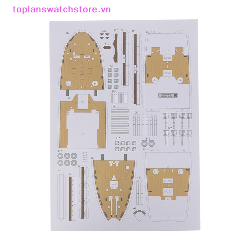 Toplanswatchstore Mô Hình Tàu titanic 3d Bằng Giấy Tỉ Lệ 1: 400