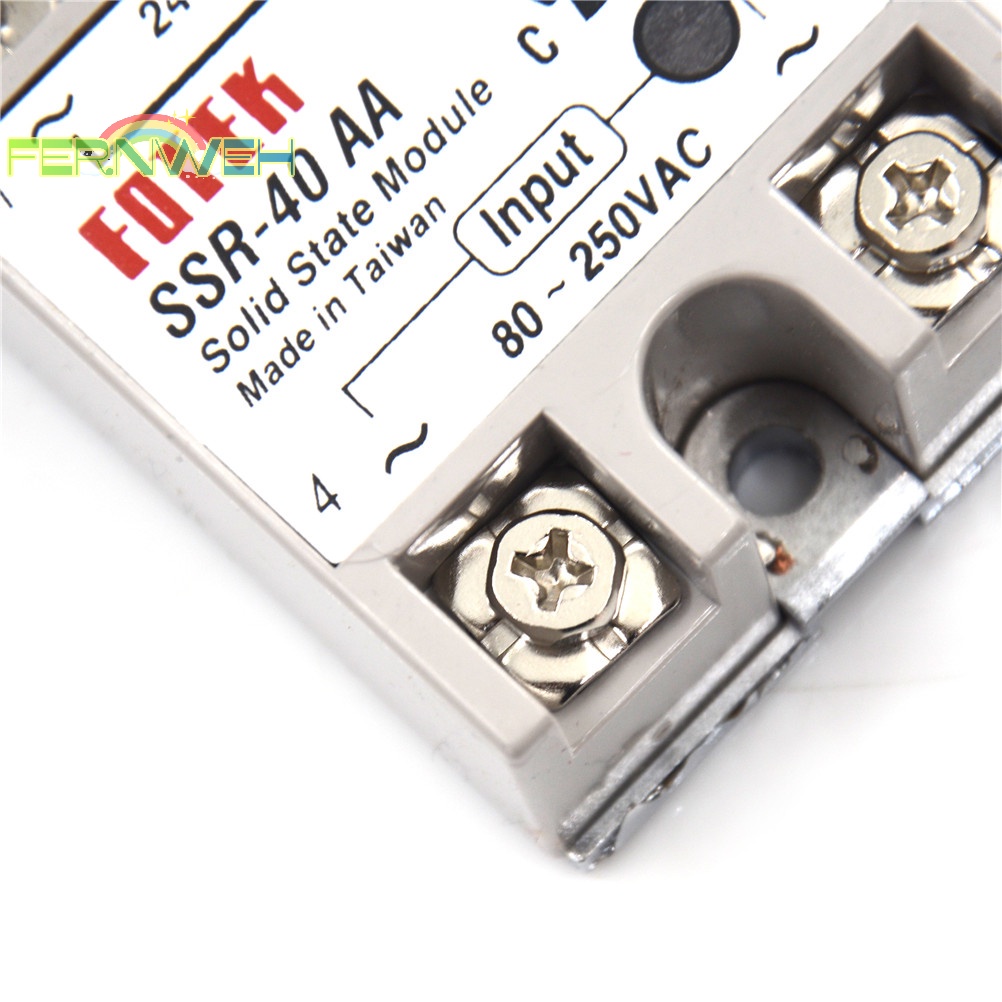 Rơ Le Trạng Thái Nước Rắn ssr-40aa-h 40a 80-250v ac to 90-480v ac ssr 40aa