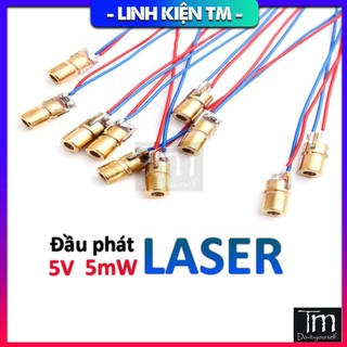 Đầu Phát Tia Laser 5V Đỏ 5mW Định Vị