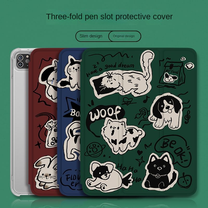 Ốp Máy Tính Bảng silicone Trong Suốt Nắp Lật Cho ipad air 5 gen9 gen8 gen7 pro11 air 3 gen5 gen6 gen10 mini 4 5 ipad