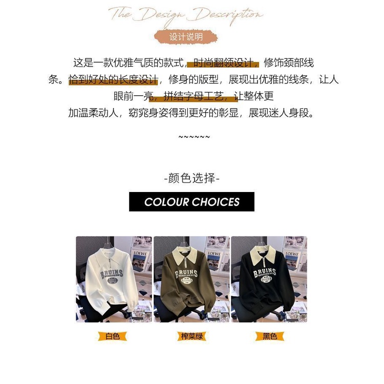 Áo Thun polo Tay Dài Dáng Rộng Phong Cách Mỹ Thời Trang Xuân Thu Hàng Mới 2023 Dành Cho Bạn Nữ