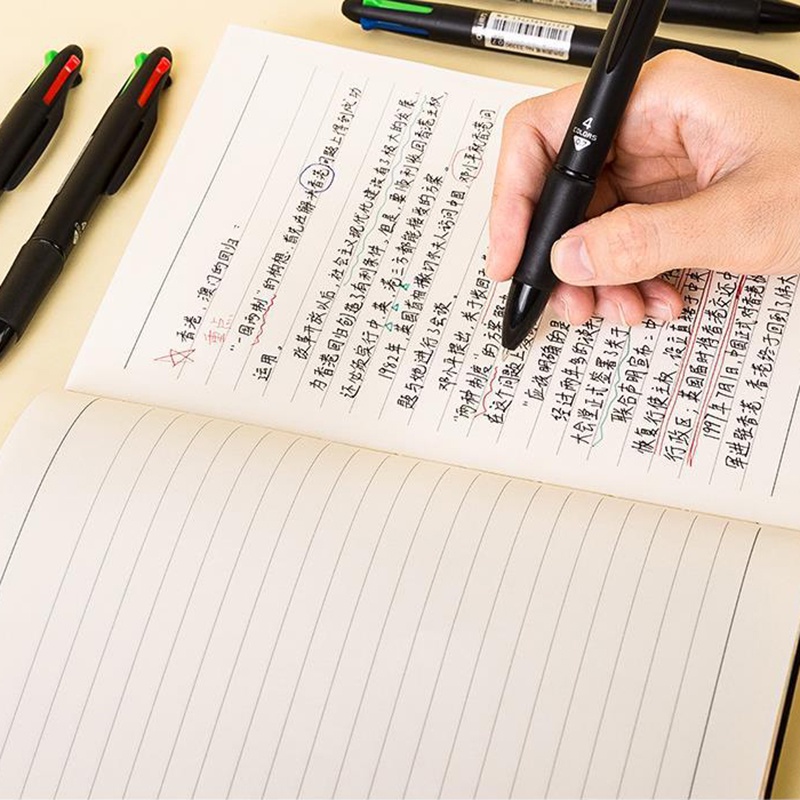 1 Bút Bi Bốn Màu Sắc Sáng Tạo Cho Học Sinh