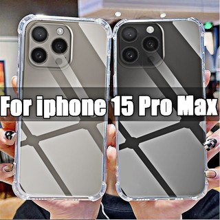 Iphone 15 casing for iphone 12 13 14 15 pro max plus 15plus 14pro 13pro 12pro 15promax transparent acrylic phone case for iphone15 airbag soft tpu silicone shockproof back cover