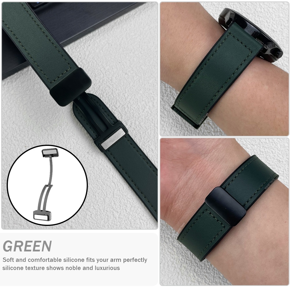 Dây Da Đồng Hồ Thông Minh 20 / 22mm Bằng Silicon Cho samsung galaxy watch6 5 4 40 44mm 5 pro 45mm 4 6 classic 42 43 46 47mm 20 / 22mm sam