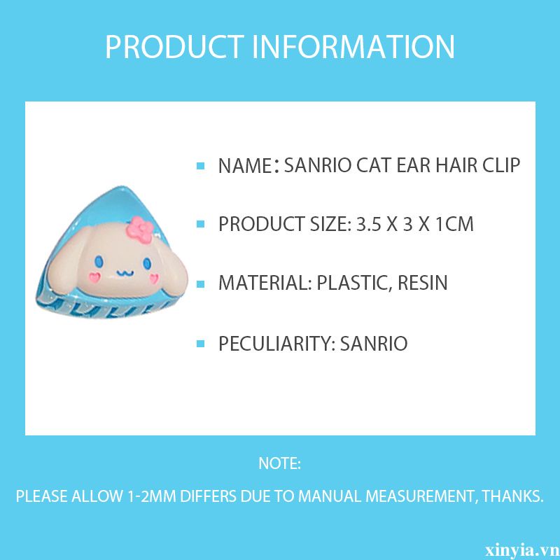 🌺🌺Kẹp Tóc Tai Mèo Sanrio 2023 Dễ Thương