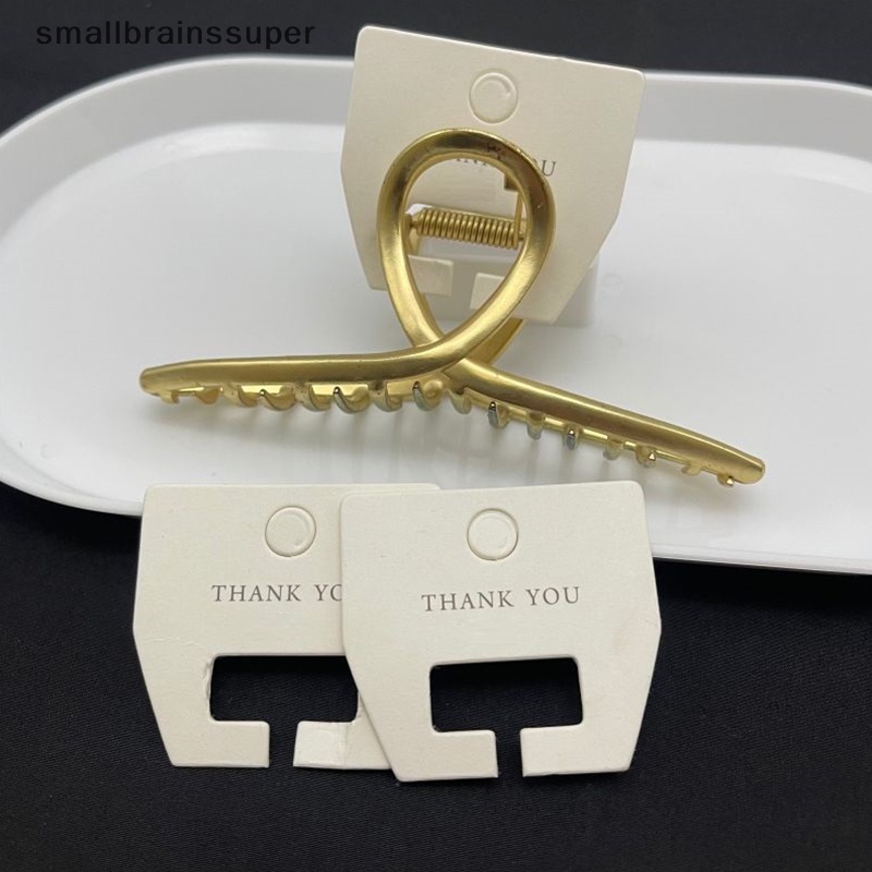 Set 100 Tấm Thẻ Giấy 5 * 4.5cm Trang Trí Kẹp Tóc Cho Nữ