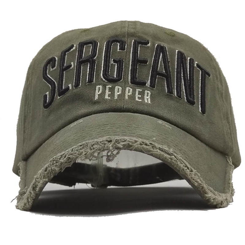 Hunyde Mũ Lưỡi Trai Thêu Chữ Phong Cách vintage