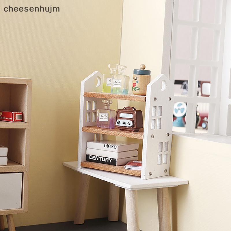 Kệ Sách Ba Tầng Trưng Bày Trang Trí Nhà Búp Bê 1: 12 vn