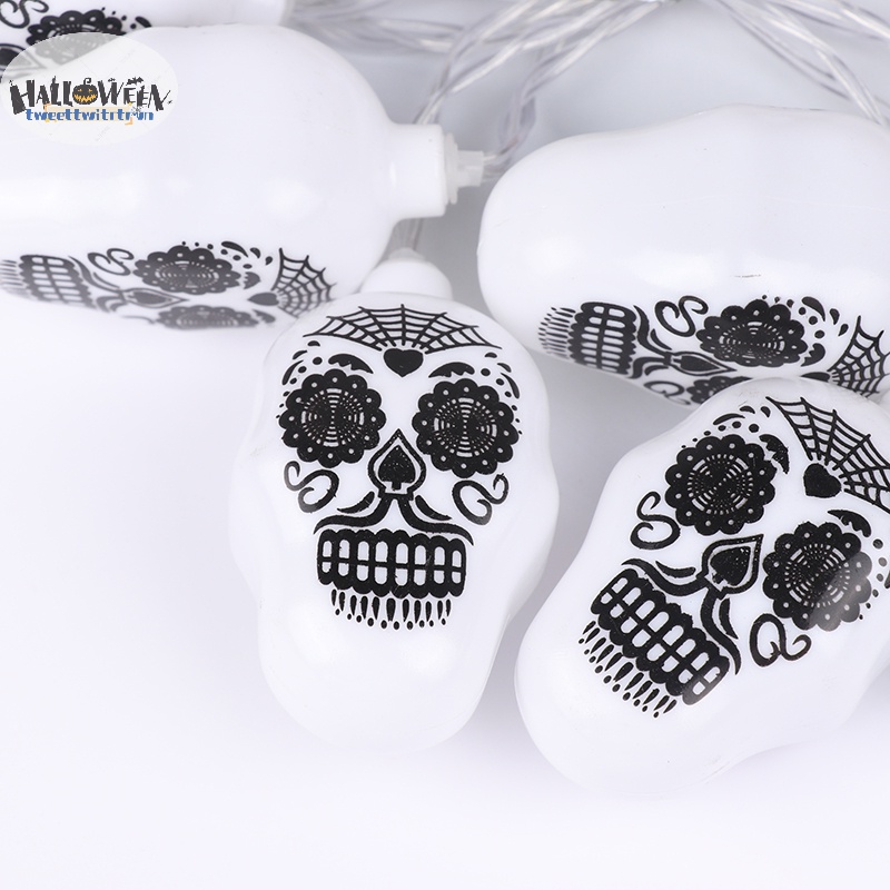 Tri Dây Đèn led 1.5m Hình Đầu Lâu / Bí Ngô / Ma Trang Trí Nhà / Tiệc halloween diy