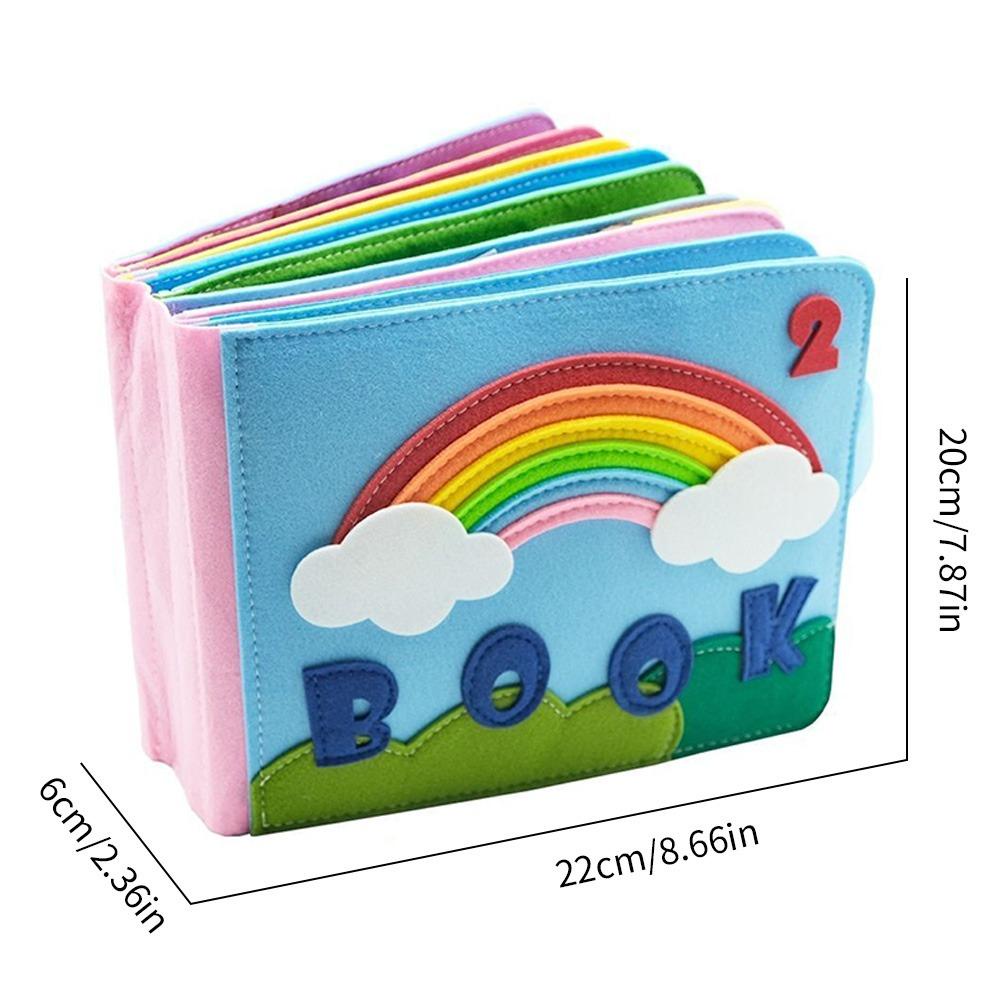 Leota montessori Sách Vải Nỉ Lập Thể Giáo Dục Sớm Cho Bé