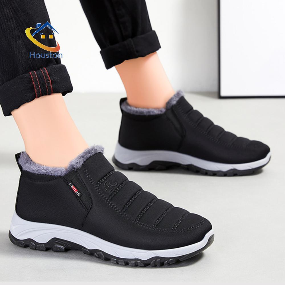 Giày Bốt Đi Tuyết Đế Dày Chống Trượt Chống Thấm Nước Cho Nam Nữ