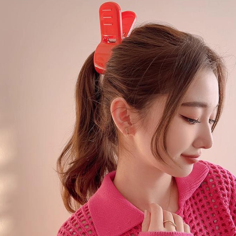Kẹp Tóc Đuôi Ngựa Cao Họa Tiết Hoạt Hình Đơn Giản Độc Đáo Phong Cách Nhật Hàn Cho Nữ