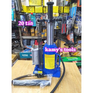20 tấn kích con đội thủy lực dùng hơi khí nén km252342 265mm-515mm kamytools