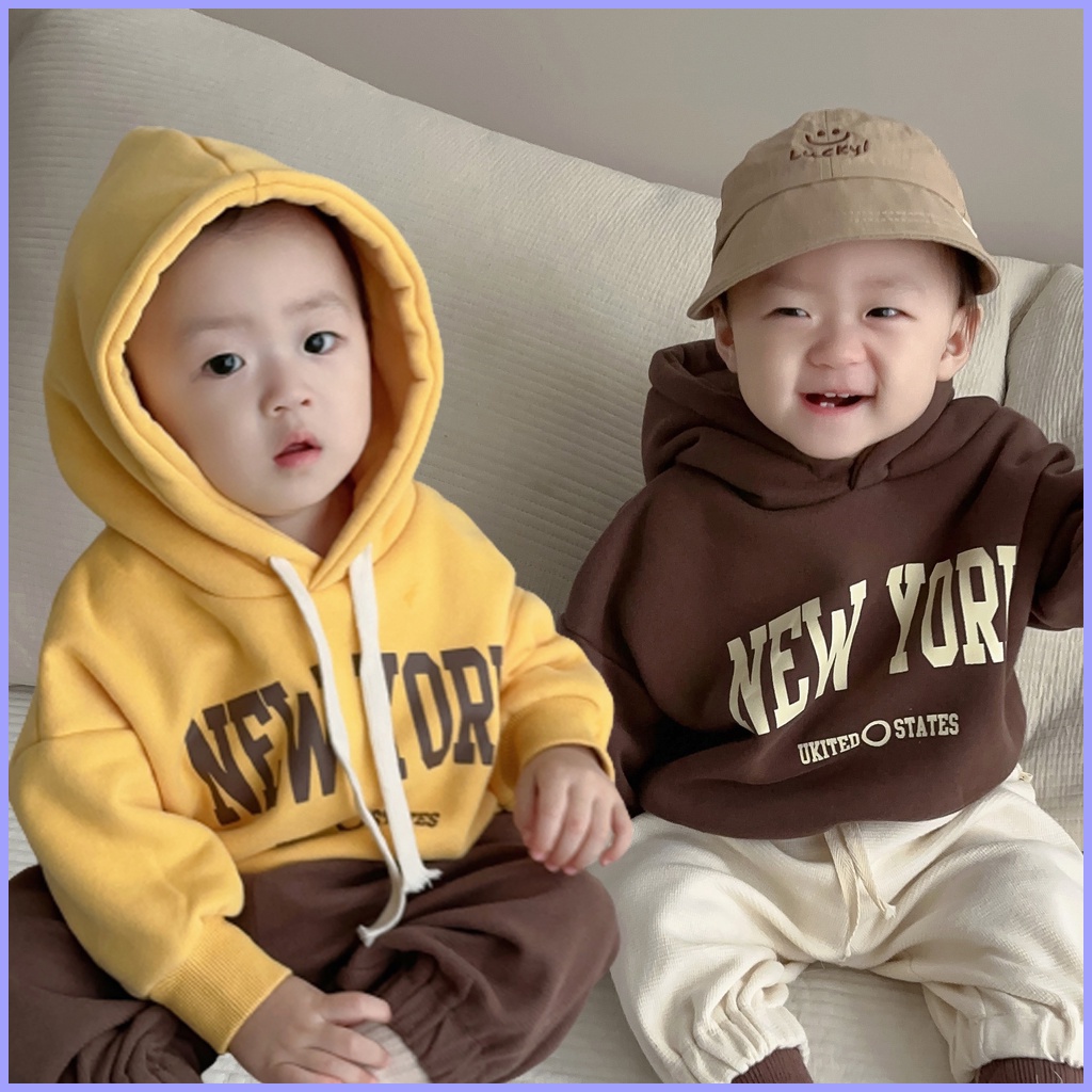 Áo hoodie In Chữ Thời Trang Mùa Thu Dành Cho Bé 0-2 Tuổi