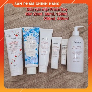 Sữa rửa mặt fresh soy cleanser 20ml, 50ml, 150ml, 200ml, 400ml - đậu nành
