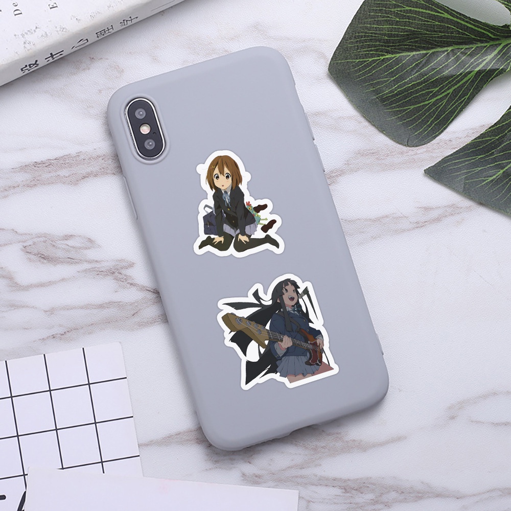 Bộ 100 / 100 Nhân Vật Hoạt Hình anime k-on!Dễ Thương Túi Đựng Bút Họa Tiết graffiti Trang Trí Mũ Bảo Hiểm / Xe Đạp