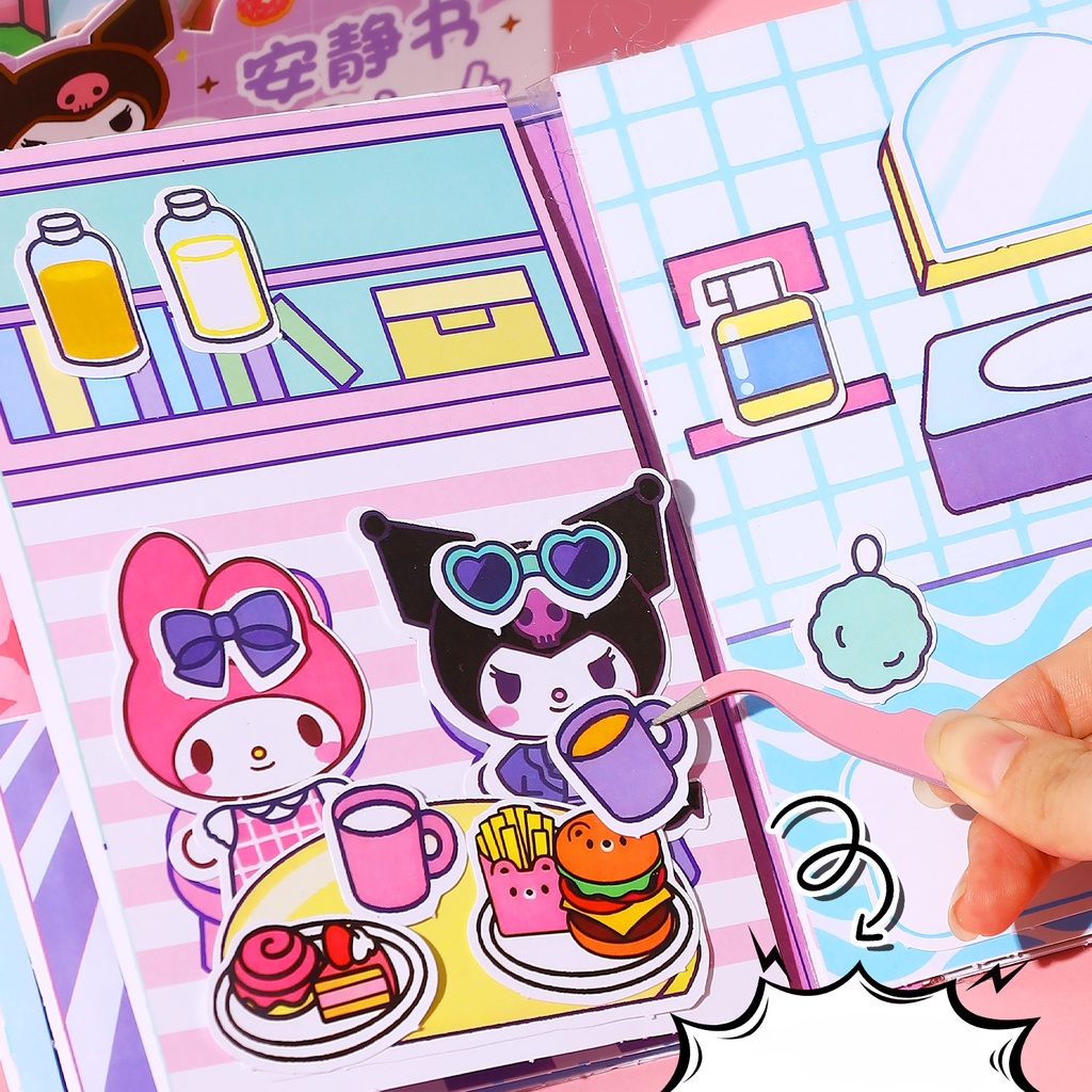 Sanrio Set 6 Cuốn Sách Đồ Chơi Làm Thủ Công Cho Bé