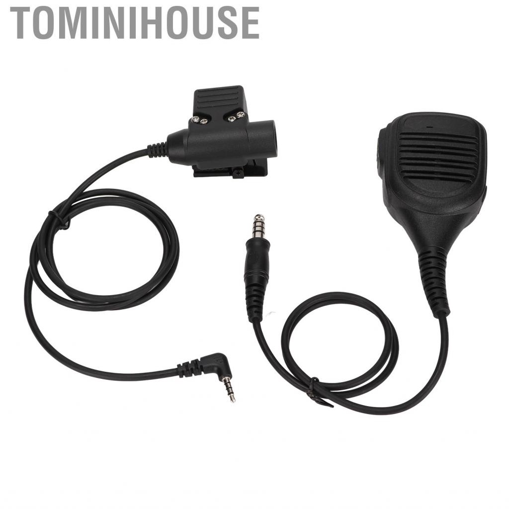 Tominihouse 7.1mm Shoulder Microphone Two Way  Speaker Mic With U94 PTT For 1S/2