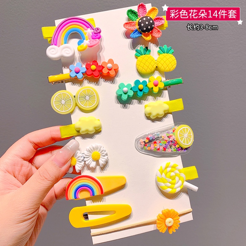 Set Kẹp Tóc Dễ Thương Cho Bé Gái