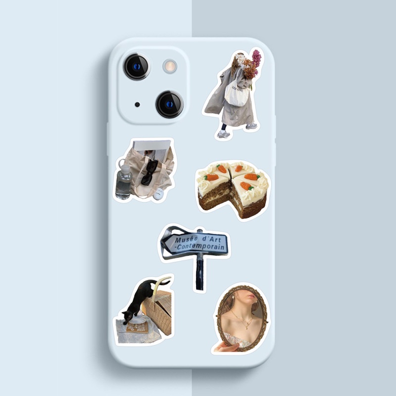 Set 63 Miếng Dán Hoạt Hình Trang Trí Laptop / Cốc Nước / Điện Thoại