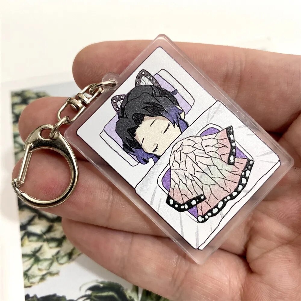 Móc khóa Kimetsu No Yaiba Demon Slayer Thanh gươm diệt quỷ Cute Anime Nezuko Phụ kiện trang trí túi xách Balo