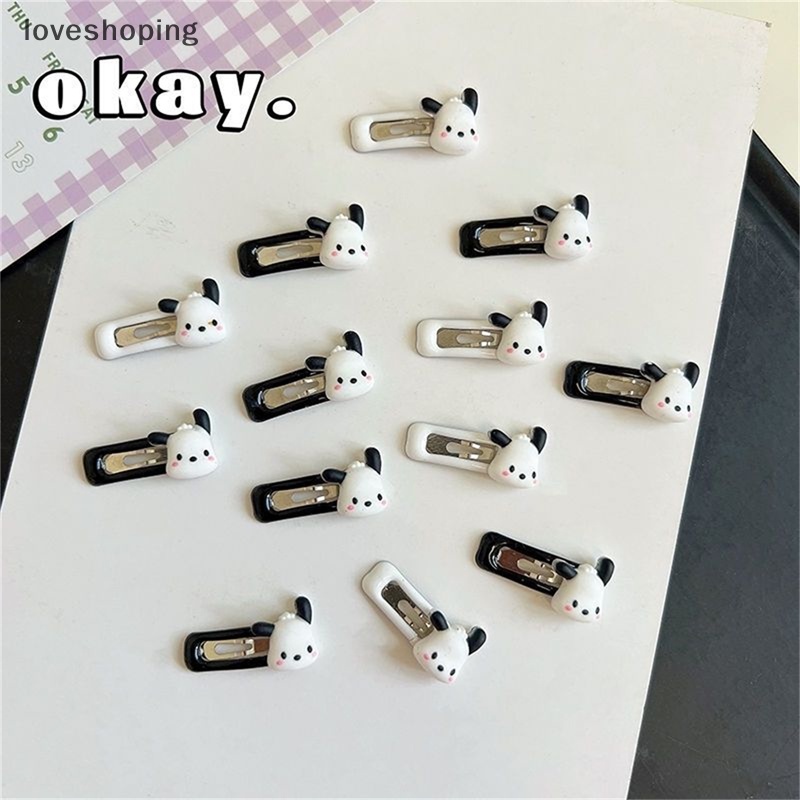 Set 2 Kẹp Tóc Hình Chú Chó Hoạt Hình Dễ Thương Cho Nữ