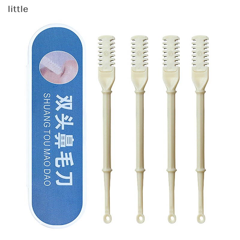 Bộ 1 / 2 / 3 / 4 Dụng Cụ Cạo Lông Mũi / Tai / Tóc 360 Độ Có Thể Giặt Được°Thanh Răng Cưa Bằng Thép Không Gỉ Chuyên Dụng Cho Cắt Tóc