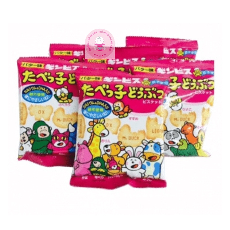 Bánh Quy Tươi Ginbis Hình Thú Bổ Sung DHA Cho Bé27GX6 GOI