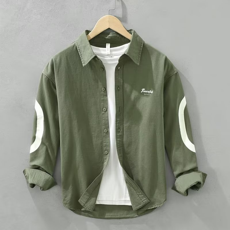 Áo Sơ Mi Nam Dài Tay In Họa Tiết Thời Trang Hàn Quốc