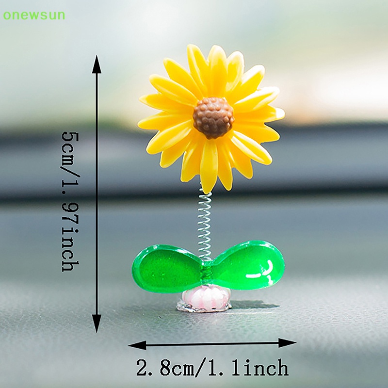 Onewsun Phụ Kiện Trang Trí Kính Chiếu Hậu Xe Hơi Hình Hoa Nhỏ Tự Dính Trang Trí Nội Thất Mới