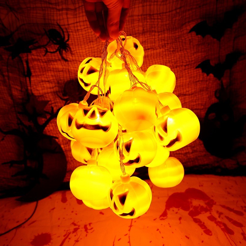 Dây Đèn 1.5 / 3m Hình Quả Bí Ngô Trang Trí halloween