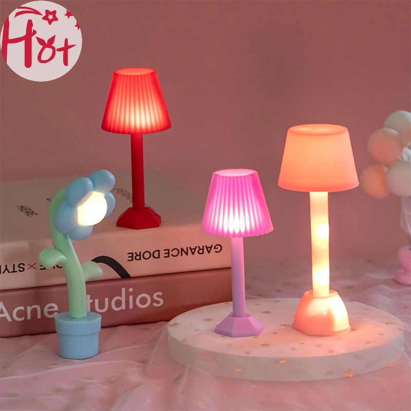 Jr Đèn led Ngủ mini Để Bàn Tỉ Lệ 1: 12 Trang Trí Nhà Búp Bê vn