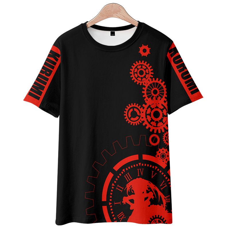 Áo nam Ngắn Tay In Hình 3d Nhân Vật anime date a live girl tokisaki Kuroli nightmare