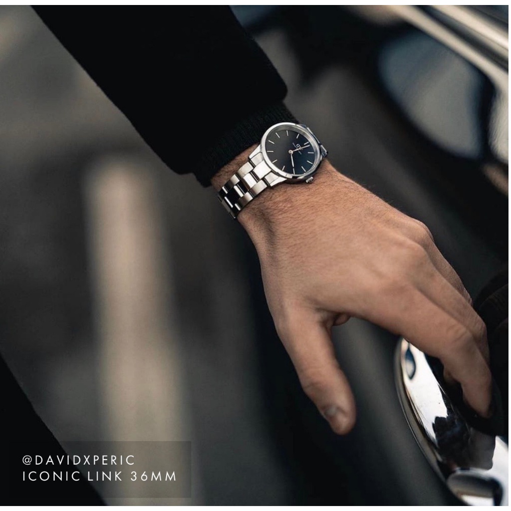 Đồng hồ Nam Nữ Daniel Welington Iconic Link Silver Rosegold / Black White - Danielwatchstore.