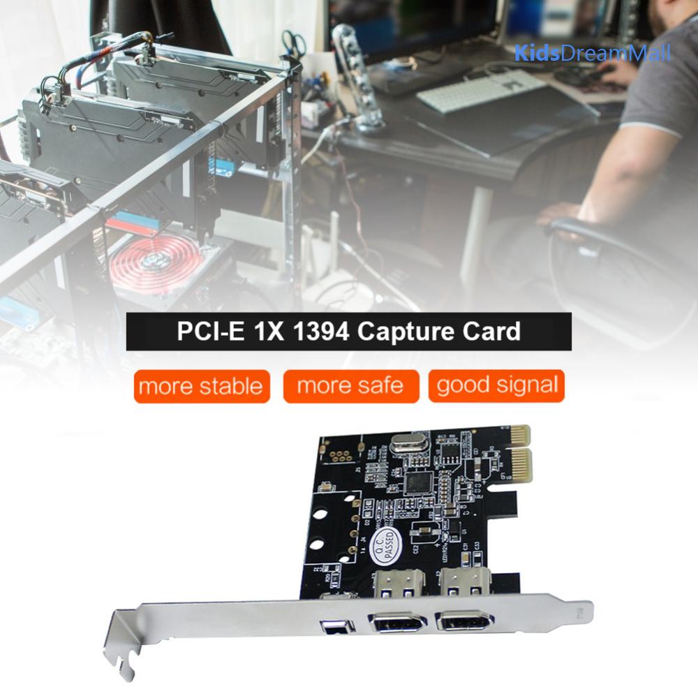 Card video Pcie 1x Sang 16x 1394 Kèm 6 pin Và Thẻ Chuyển Đổi 4 pin