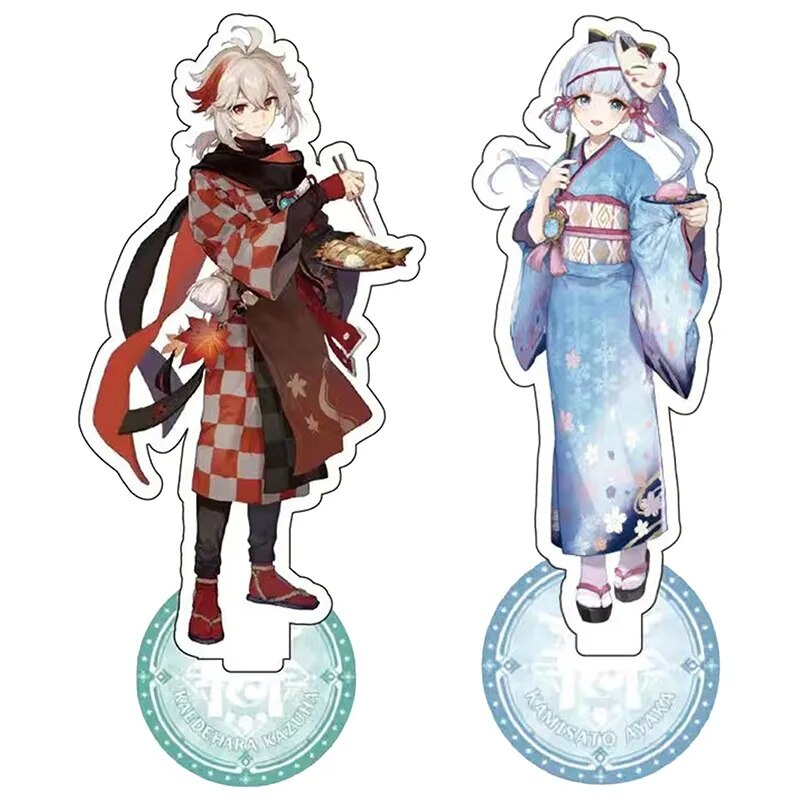 Mô hình Standee Anime Figure Genshin Impact Noelle Diluc Barbara uou Cute Phụ kiện trang trí để bàn 