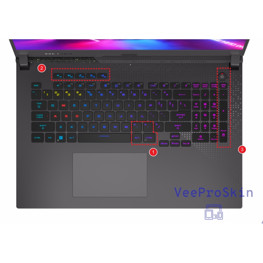 Bao Da Điện Thoại Bảo Vệ Bàn Phím asus rog strix g17 2023 g733 g733zx g733zm g733pz g733py 17 se g733cx strix g17 g713 G713Zs