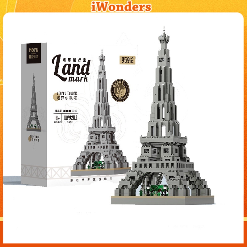 Bộ Đồ Chơi Lắp Ráp Mô Hình Tháp eiffel 92112 (959 + Cái)