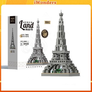Bộ đồ chơi lắp ráp mô hình tháp eiffel 92112