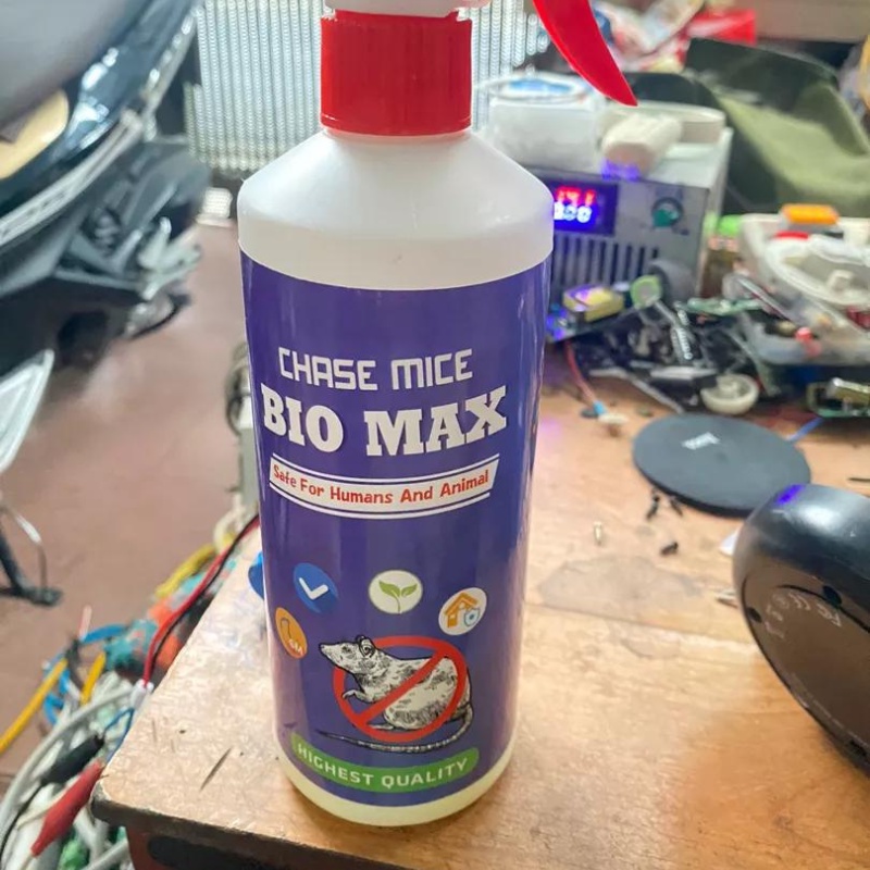 Chai Xịt Đuổi Chuột BIO MAX Cho Xe Hơi, Ô Tô, Trong Nhà Hương Bạc Hà - Xua đuổi chuột hiệu quả,an toàn.