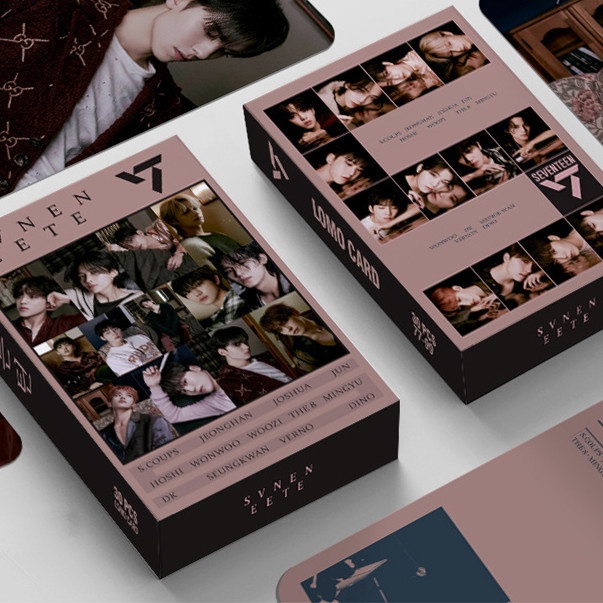 Hộp 30 Ảnh lomo Card Nhóm Nhạc seventeen 17 face the sun darling